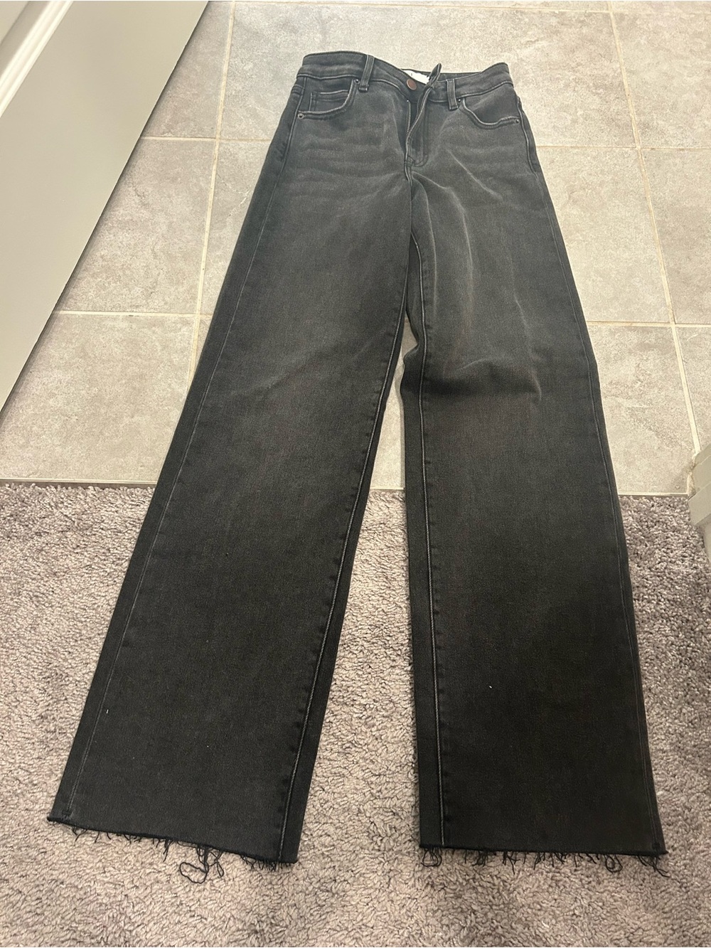 Vici Black High-Rise Wide Leg Jeans - Stretchy